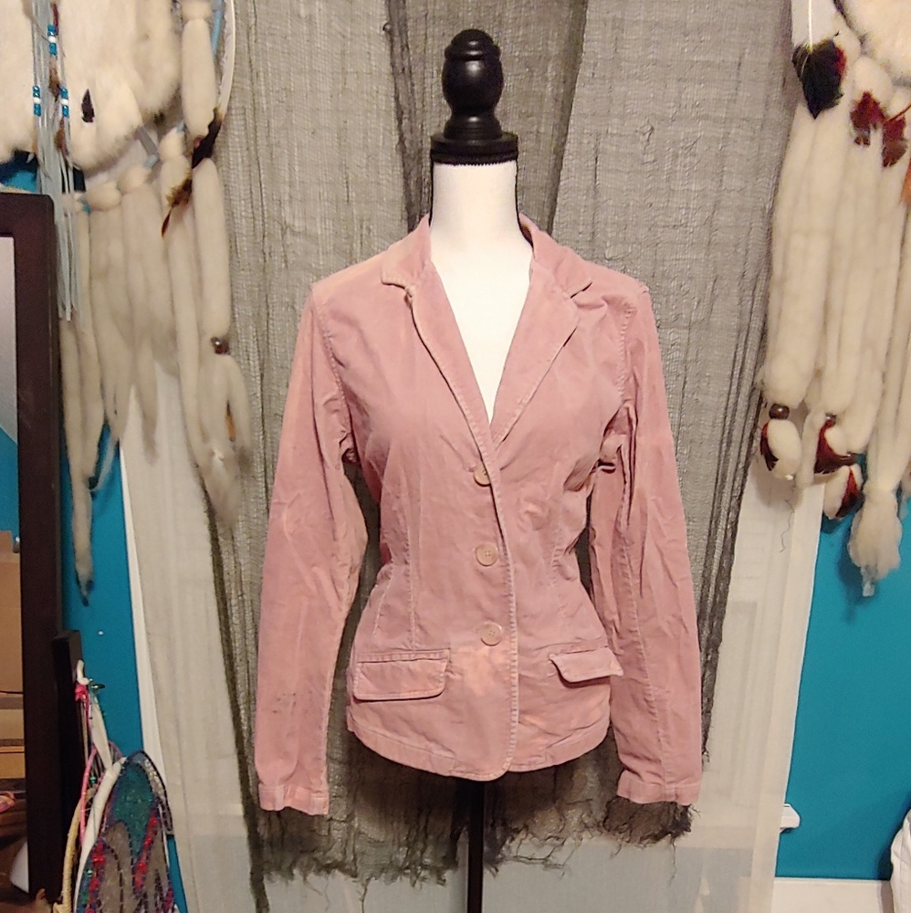 AMERICAN EAGLE pink corduroy blazer